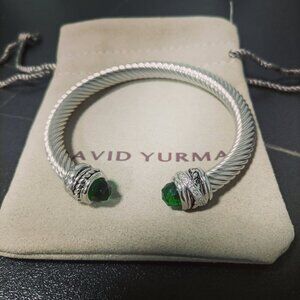David Yurman Color Bracelet with Prasiolite and Pavé Diamonds,7mm